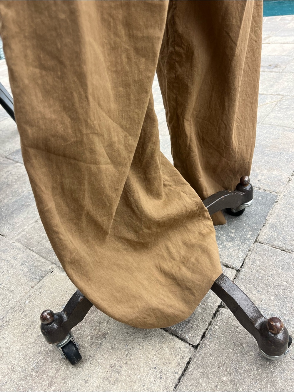 Piazza Sempione Brown Wide Leg Trousers IT 46 US 10 Made in Italy - Picture 7 of 12